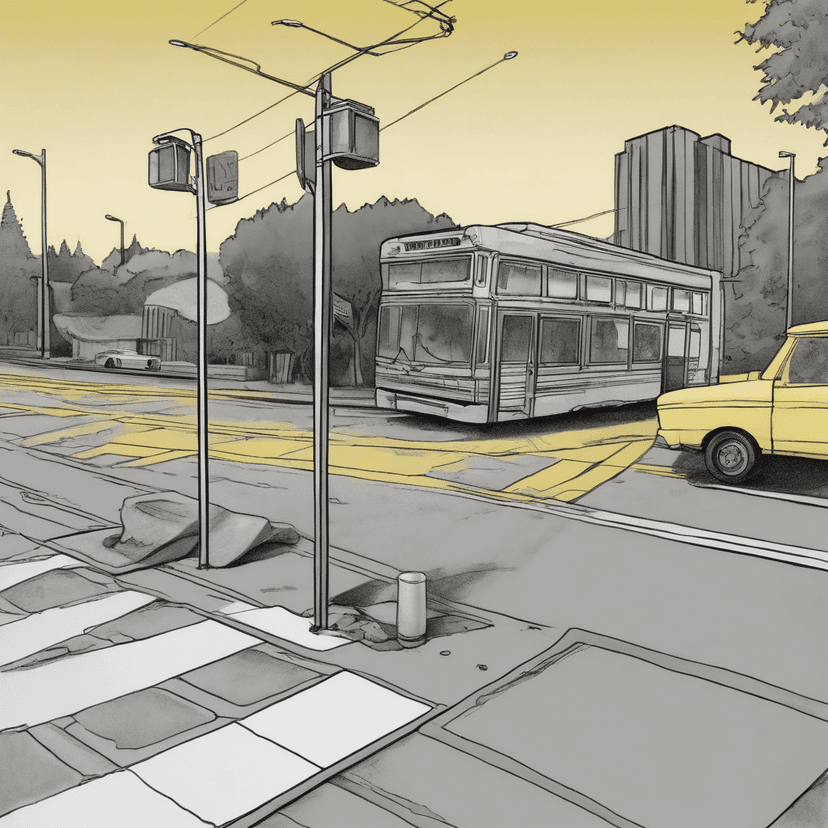 Still waiting where the bus line faded.